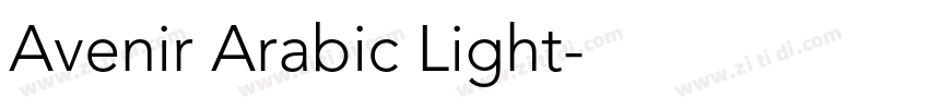 Avenir Arabic Light字体转换